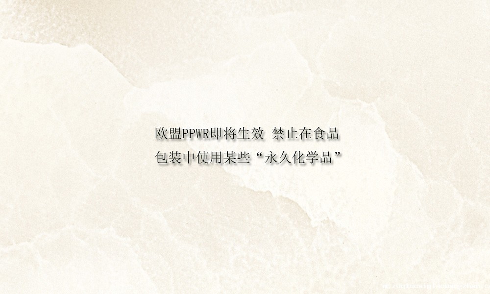 欧盟PPWR即将生效 禁止在食品包装中使用某些“永久化学品”